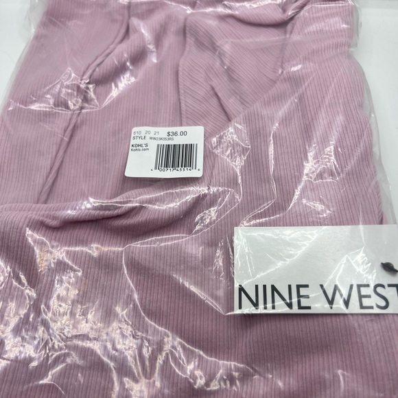 New Nine West One-Shoulder Flutter Sleeve Lilac Top Women’s Size XS *Sealed* - Picture 2 of 4